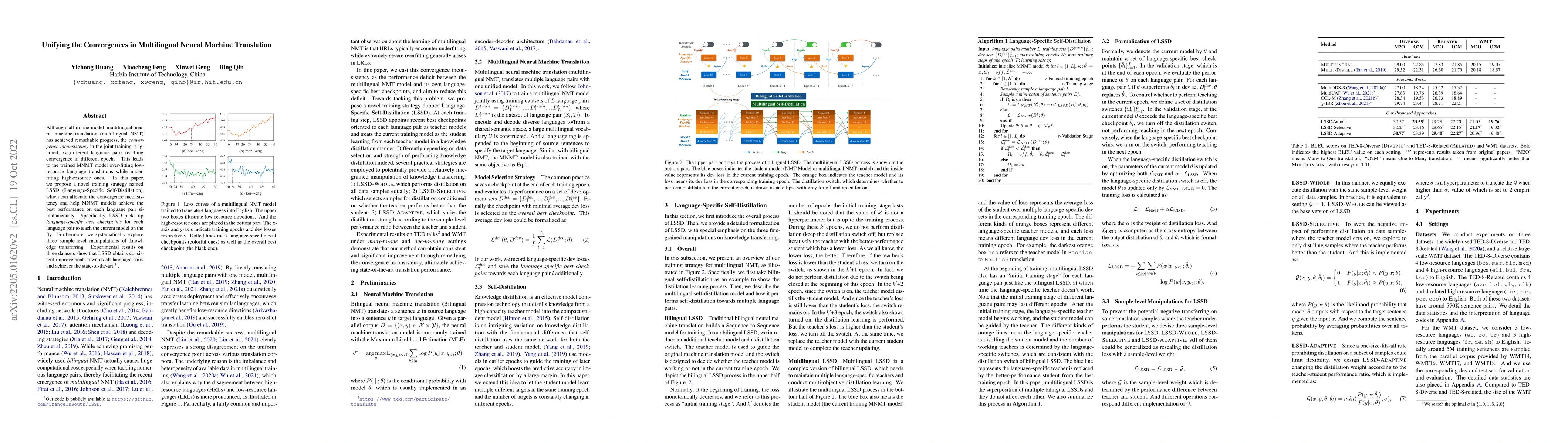 Thumbnail for Unifying the Convergences in Multilingual Neural Machine Translation