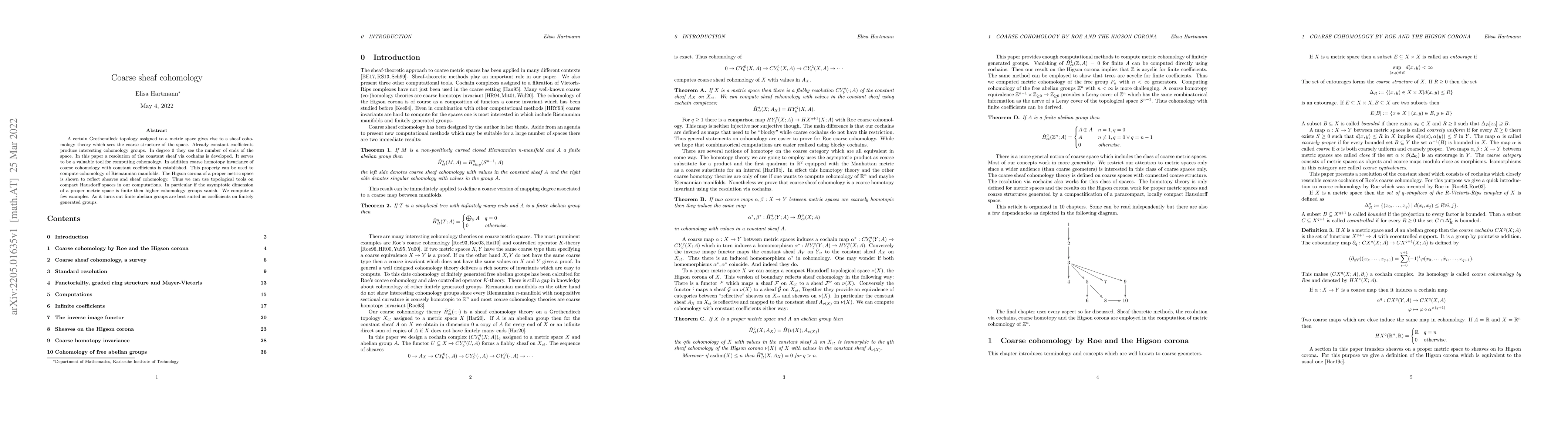 Thumbnail for Coarse sheaf cohomology