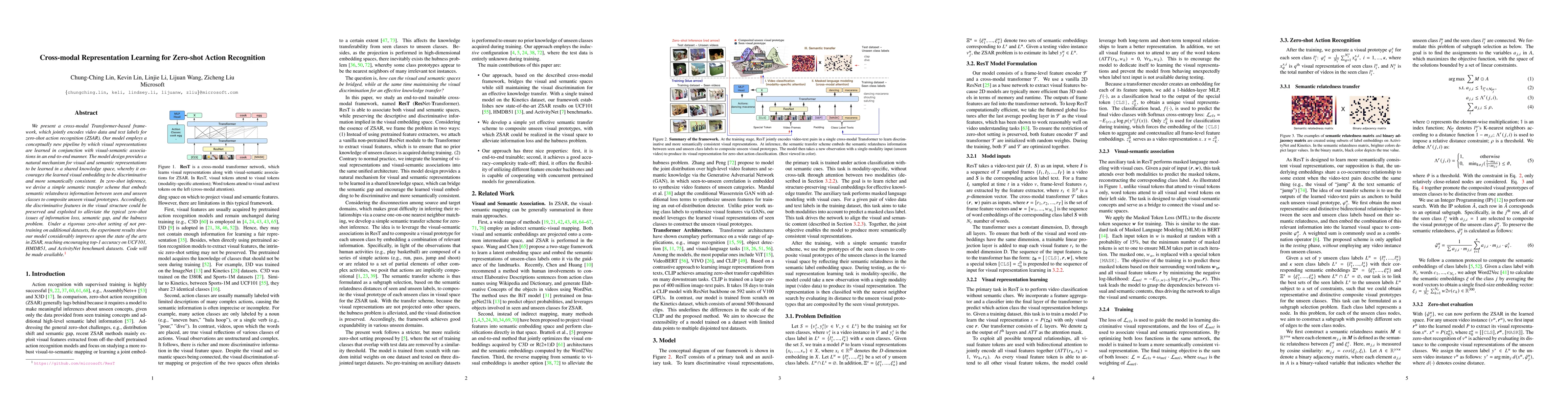Thumbnail for Cross-modal Representation Learning for Zero-shot Action Recognition