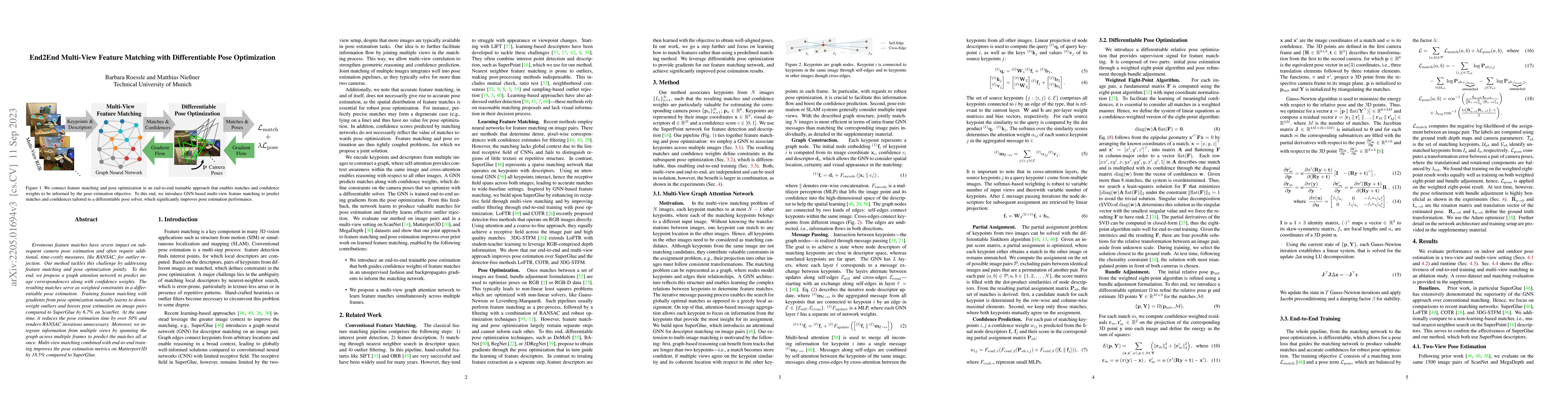 Thumbnail for End2End Multi-View Feature Matching with Differentiable Pose
  Optimization