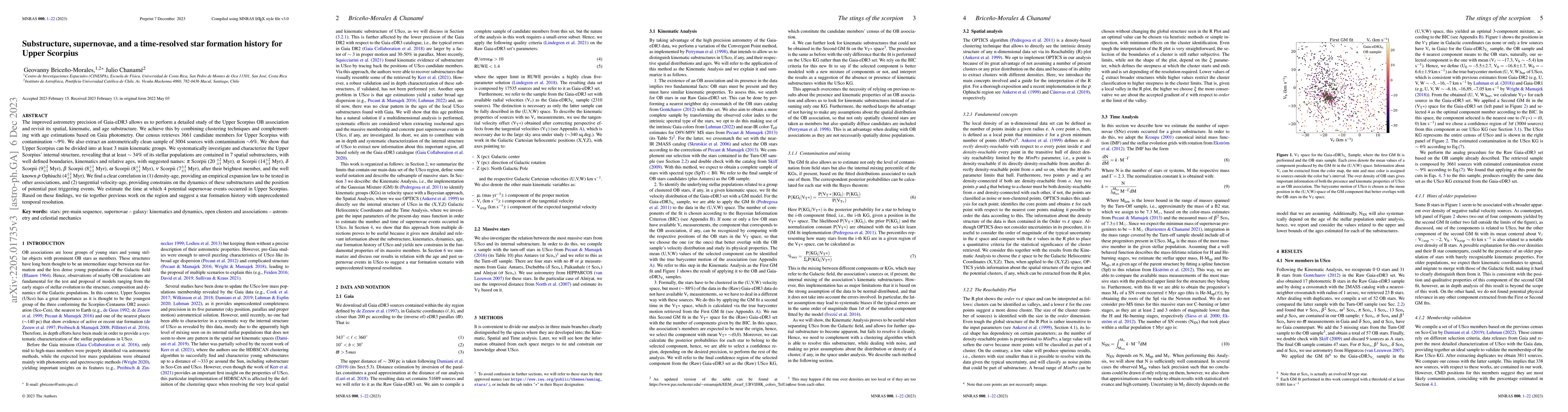 Thumbnail for Substructure, supernovae, and a time-resolved star formation history for
  Upper Scorpius
