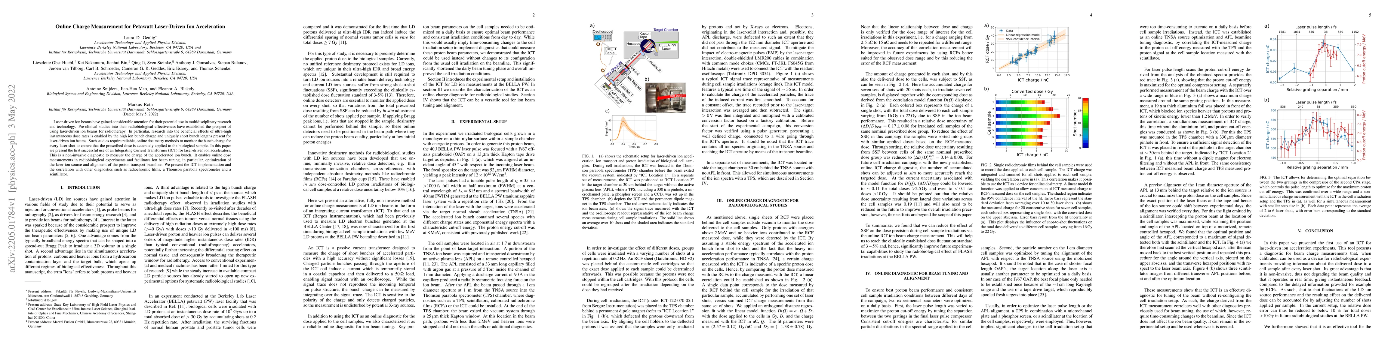 Thumbnail for Online Charge Measurement for Petawatt Laser-Driven Ion Acceleration