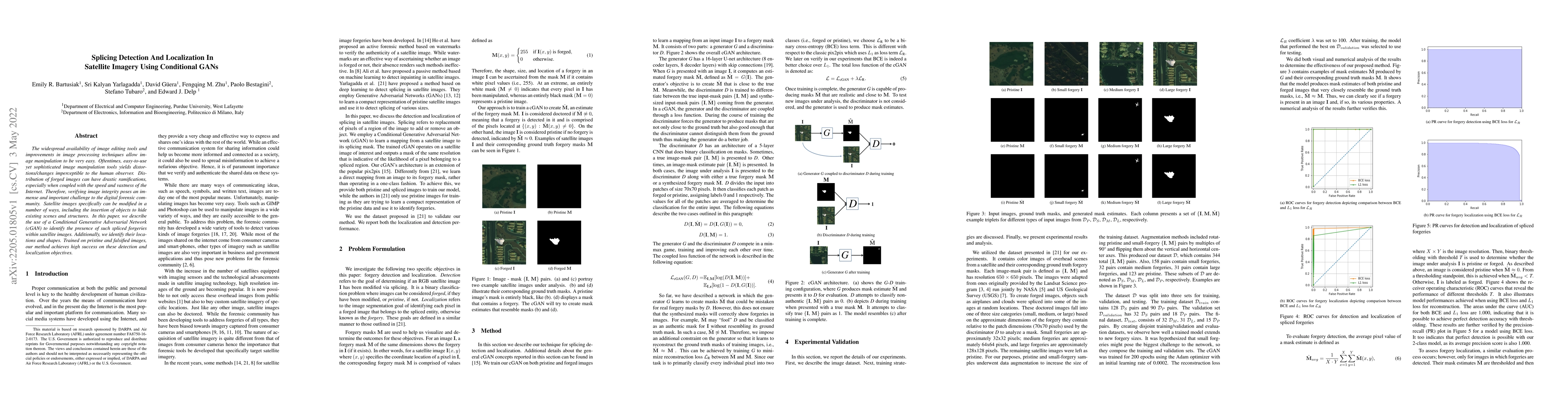 Thumbnail for Splicing Detection and Localization In Satellite Imagery Using
  Conditional GANs
