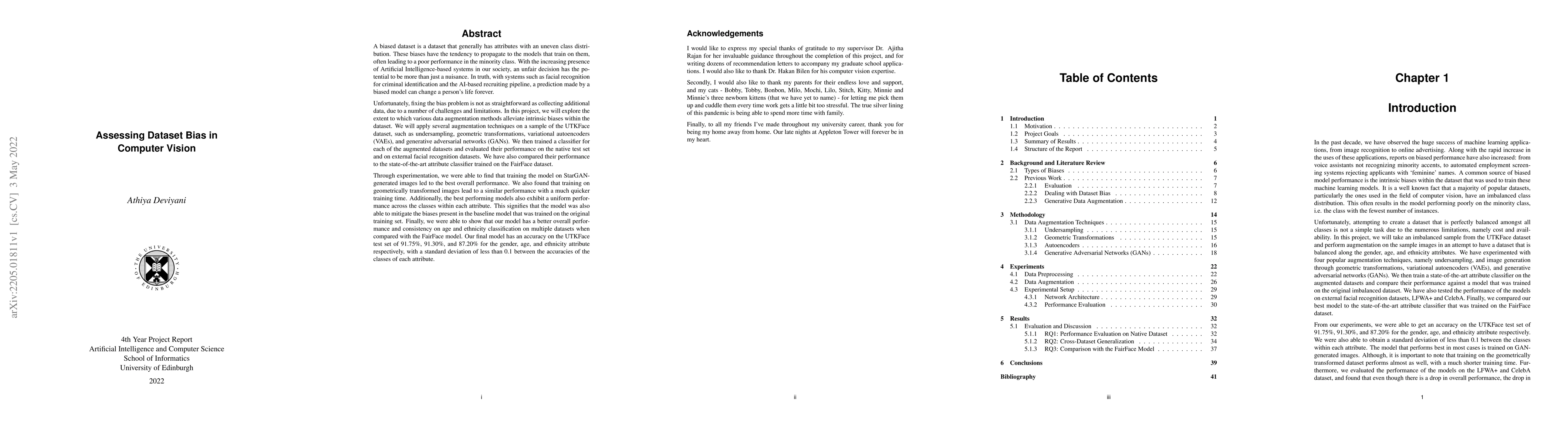 Thumbnail for Assessing Dataset Bias in Computer Vision