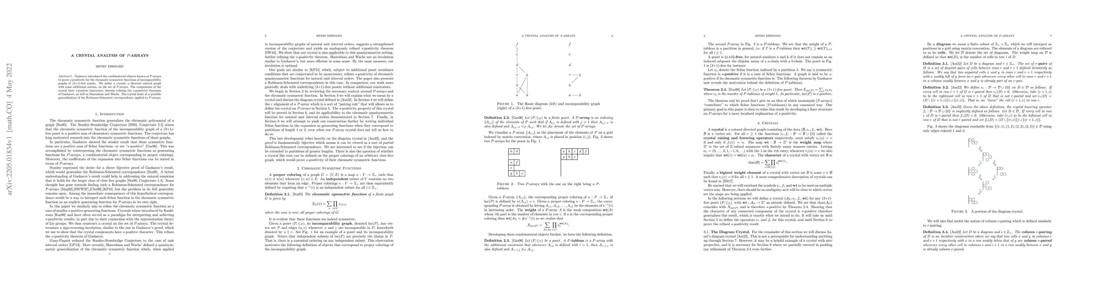 Thumbnail for A Crystal Analysis of $P$-Arrays