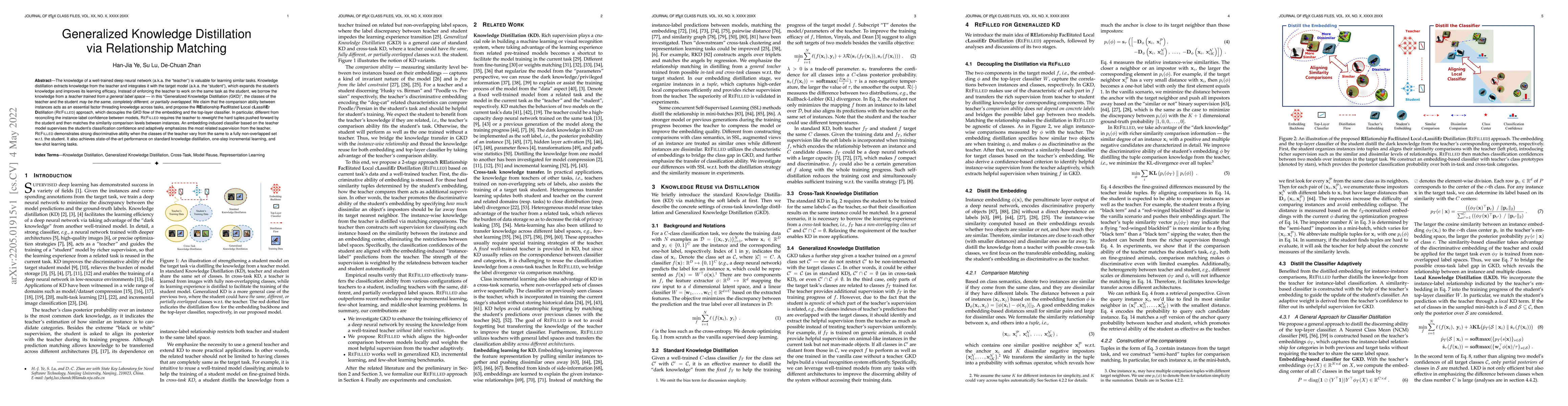 Thumbnail for Generalized Knowledge Distillation via Relationship Matching