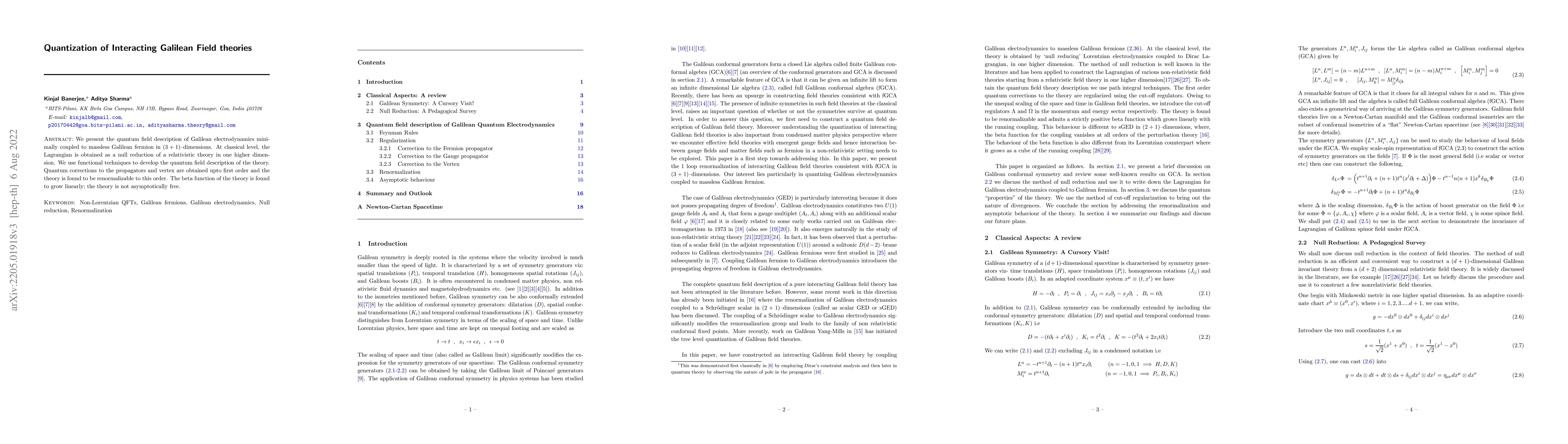Thumbnail for Quantization of Interacting Galilean Field theories