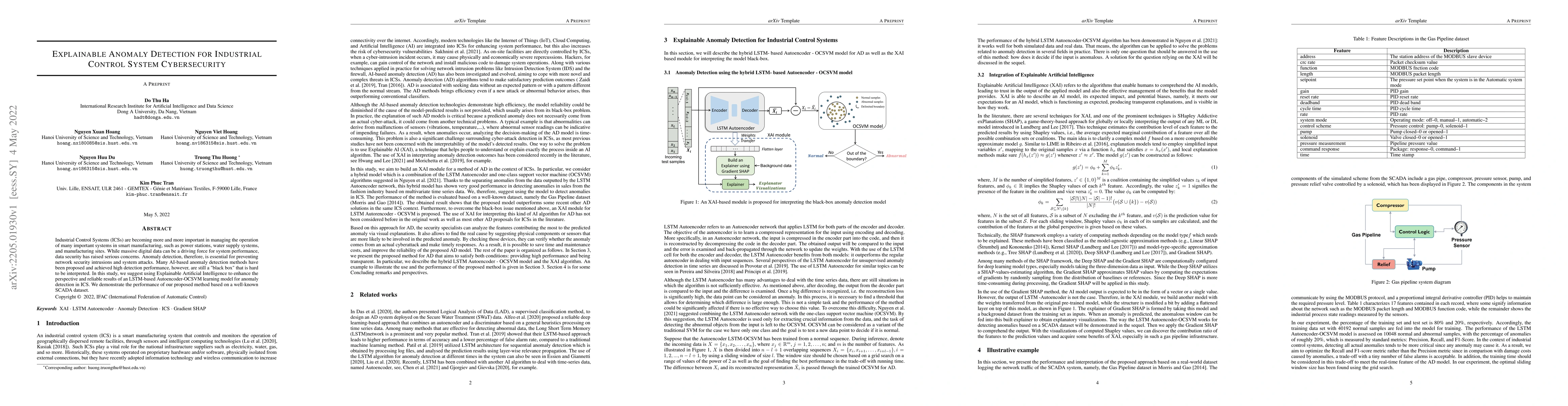 Thumbnail for Explainable Anomaly Detection for Industrial Control System
  Cybersecurity