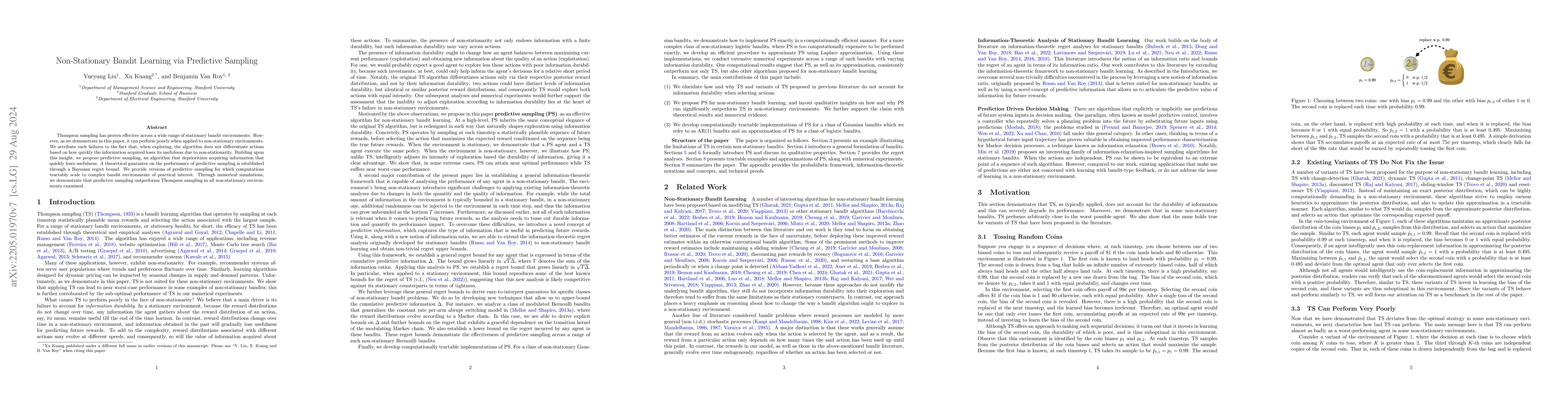 Thumbnail for Non-Stationary Bandit Learning via Predictive Sampling