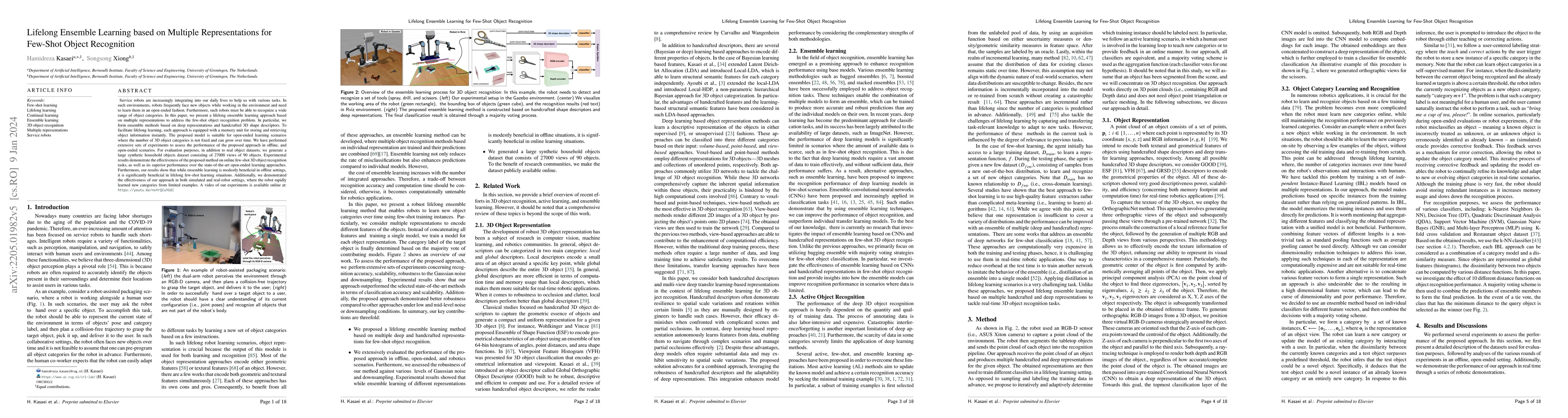 Thumbnail for Lifelong Ensemble Learning based on Multiple Representations for
  Few-Shot Object Recognition