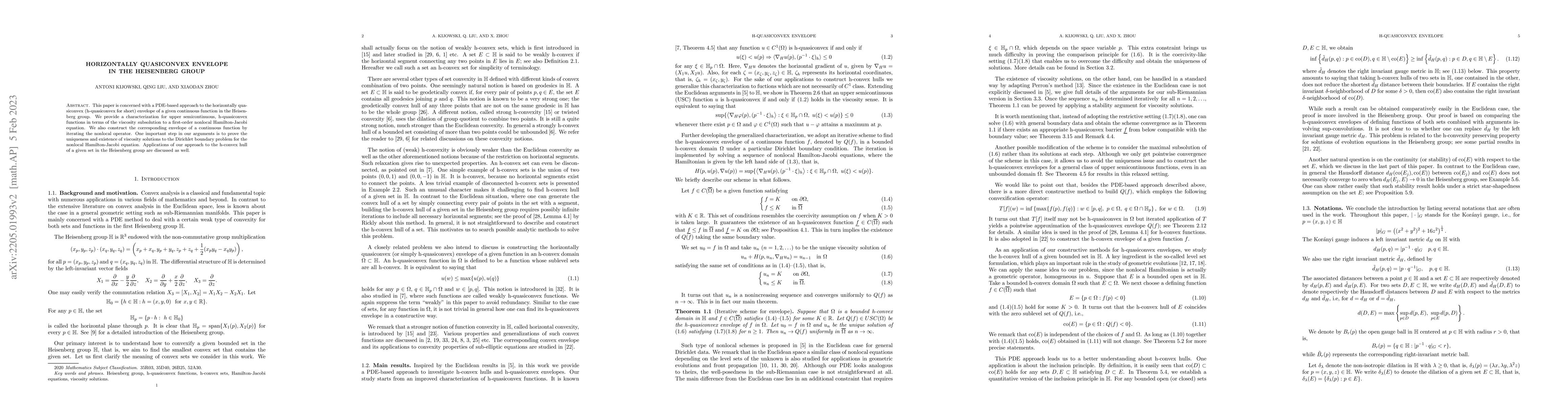 Thumbnail for Horizontally quasiconvex envelope in the Heisenberg group
