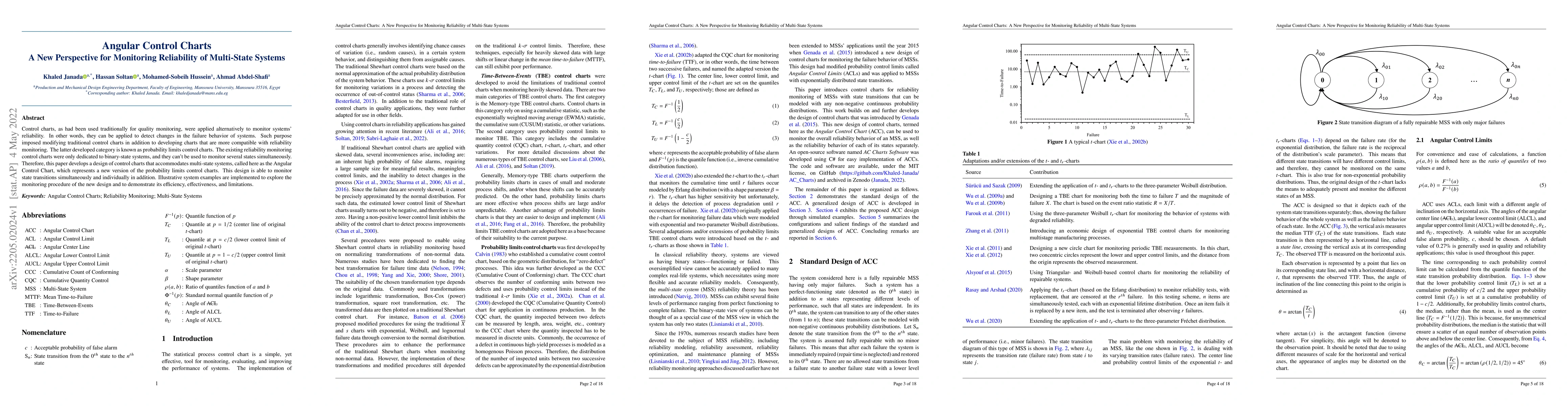 Thumbnail for Angular Control Charts: A New Perspective for Monitoring Reliability of
  Multi-State Systems