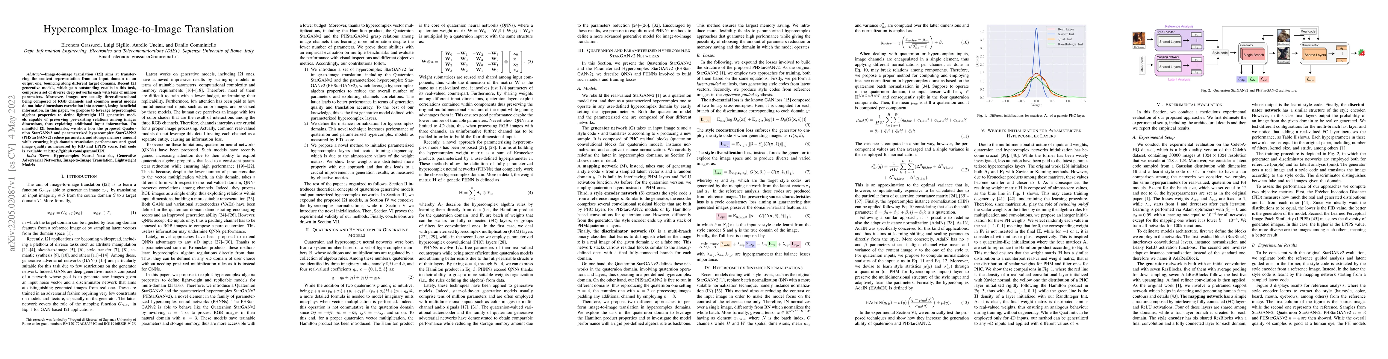 Thumbnail for Hypercomplex Image-to-Image Translation
