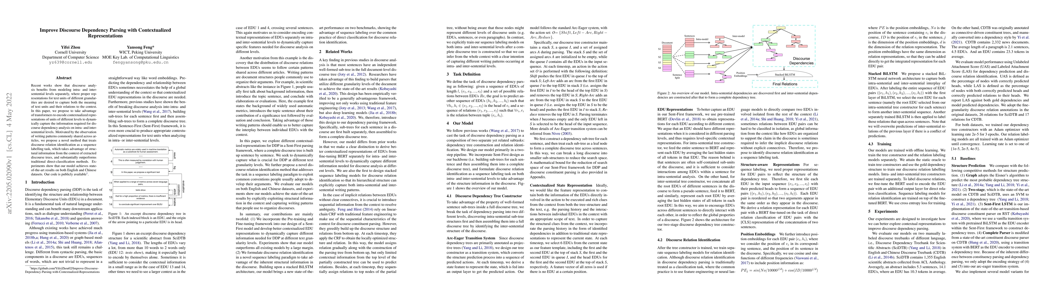 Thumbnail for Improve Discourse Dependency Parsing with Contextualized Representations