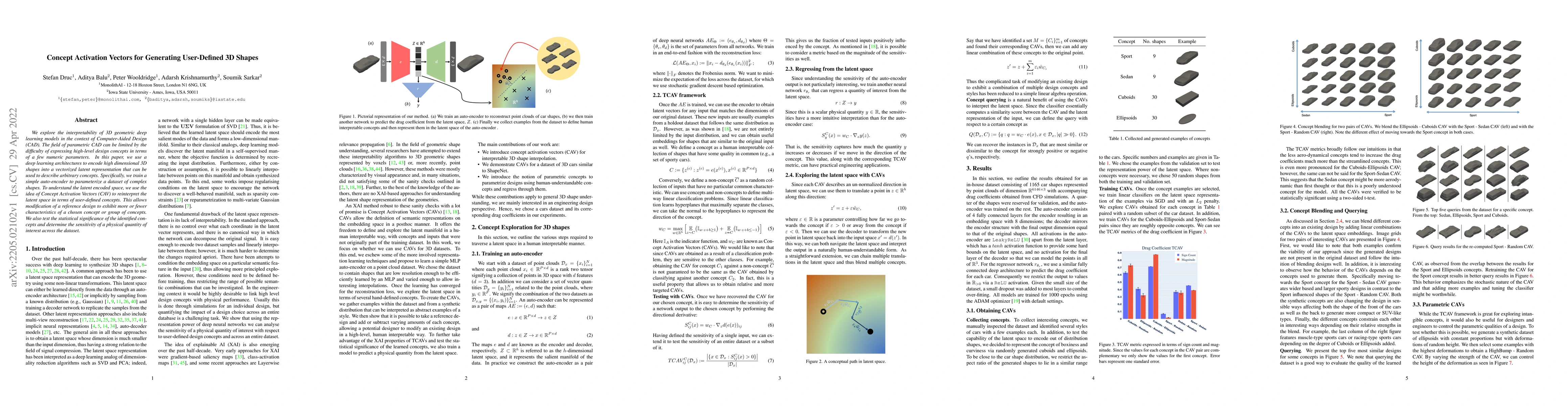 Thumbnail for Concept Activation Vectors for Generating User-Defined 3D Shapes