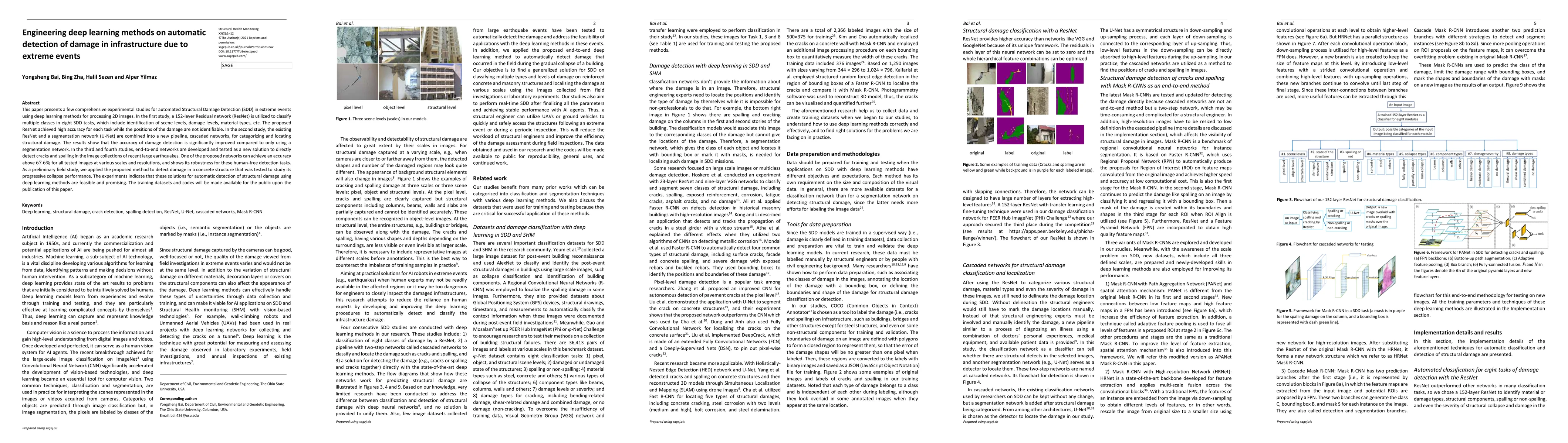 Thumbnail for Engineering deep learning methods on automatic detection of damage in
  infrastructure due to extreme events
