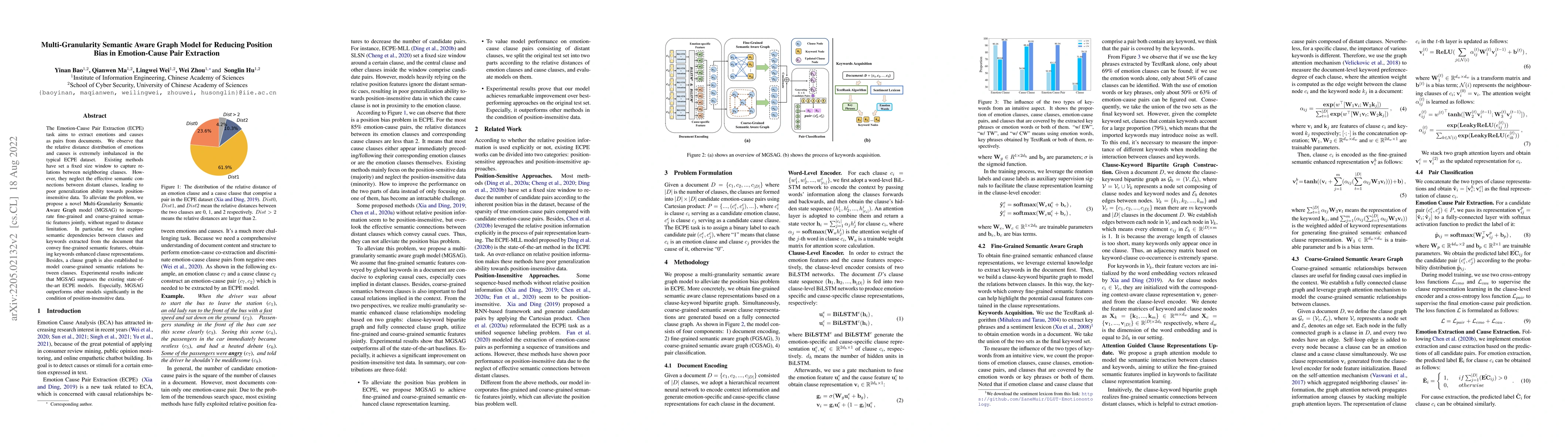 Thumbnail for Multi-Granularity Semantic Aware Graph Model for Reducing Position Bias
  in Emotion-Cause Pair Extraction