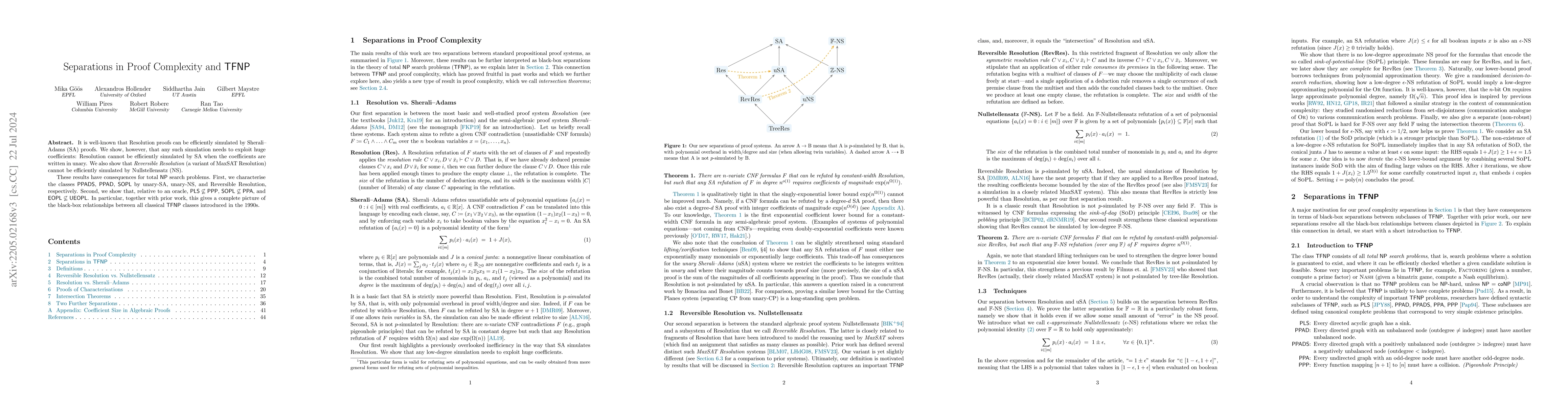 Thumbnail for Separations in Proof Complexity and TFNP