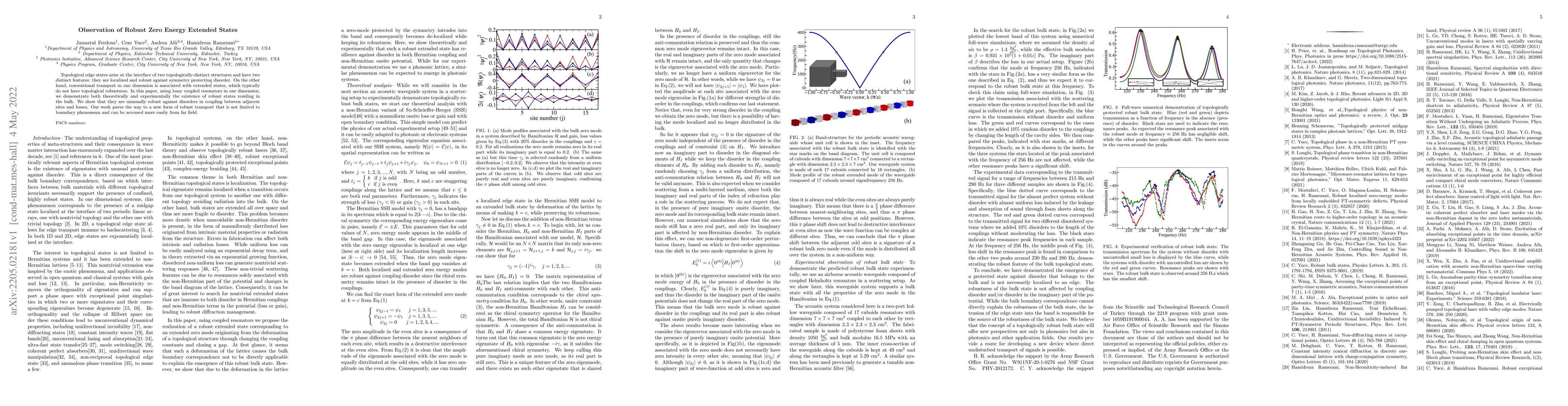 Thumbnail for Observation of Robust Zero Energy Extended States