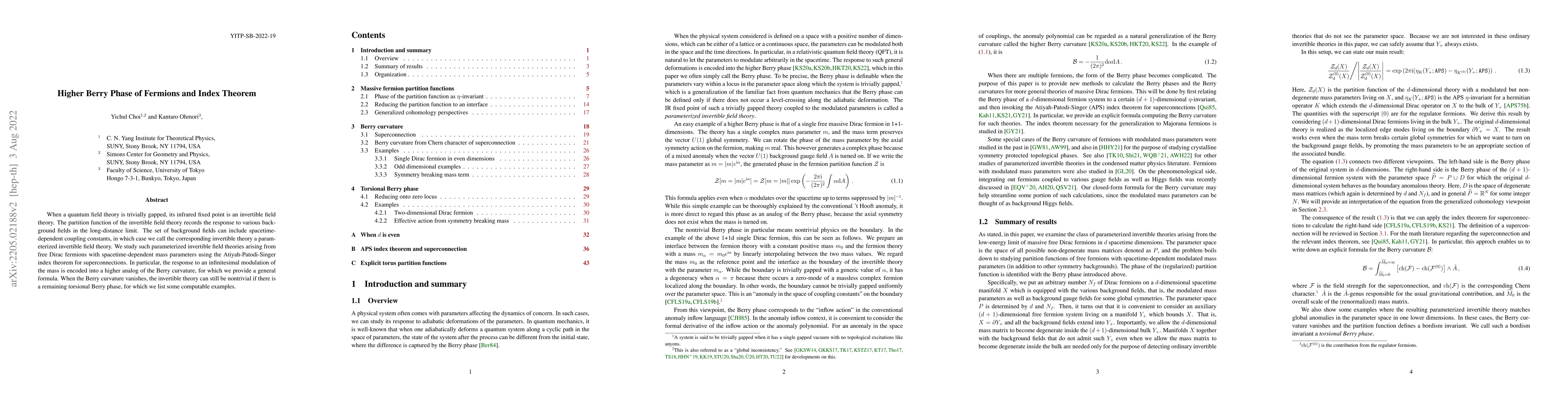 Thumbnail for Higher Berry Phase of Fermions and Index Theorem