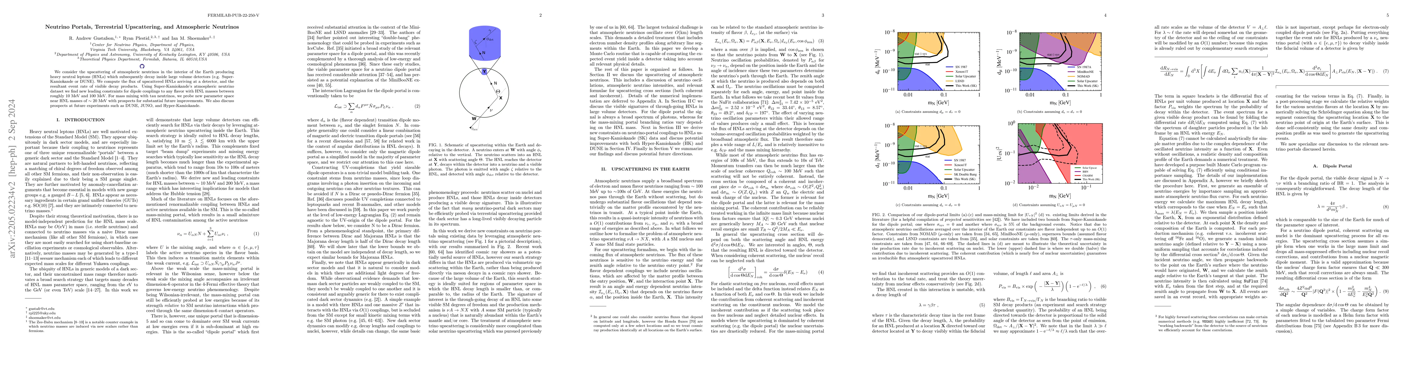 Thumbnail for Neutrino Portals, Terrestrial Upscattering, and Atmospheric Neutrinos