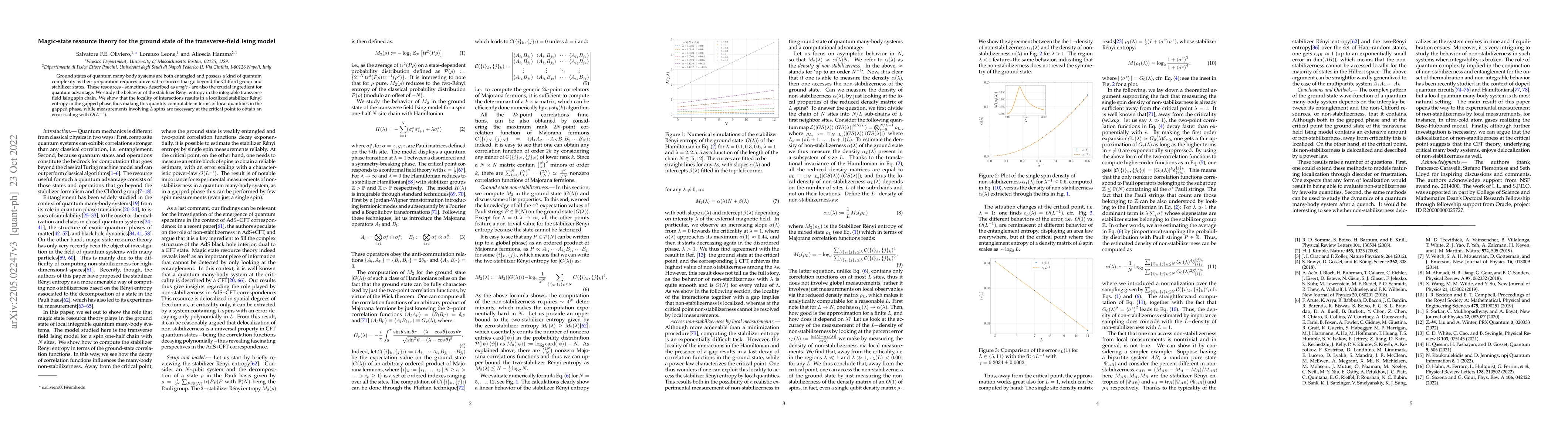 Thumbnail for Magic-state resource theory for the ground state of the transverse-field
  Ising model