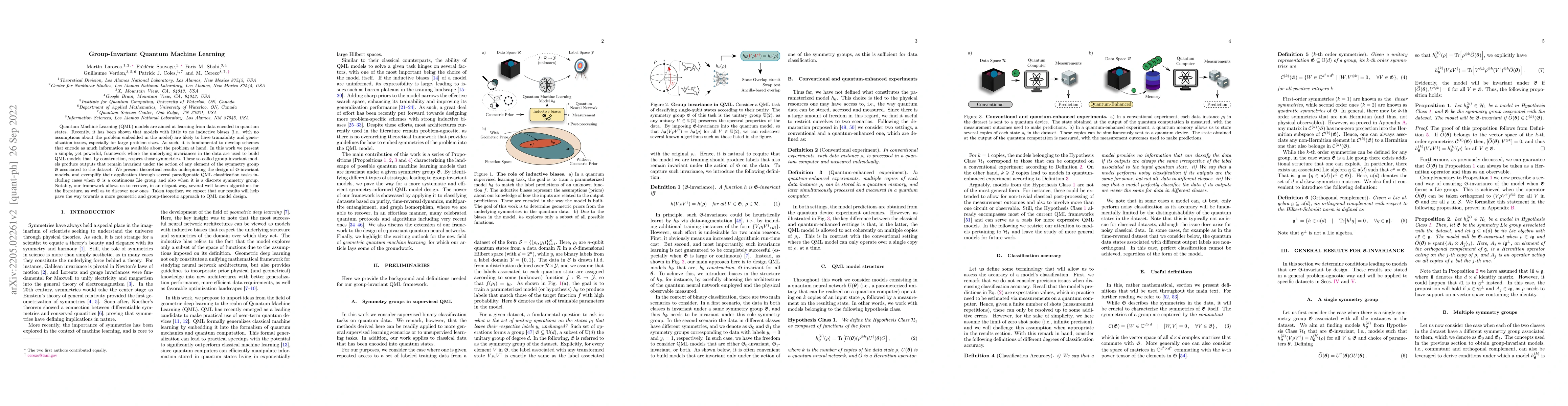 Thumbnail for Group-Invariant Quantum Machine Learning
