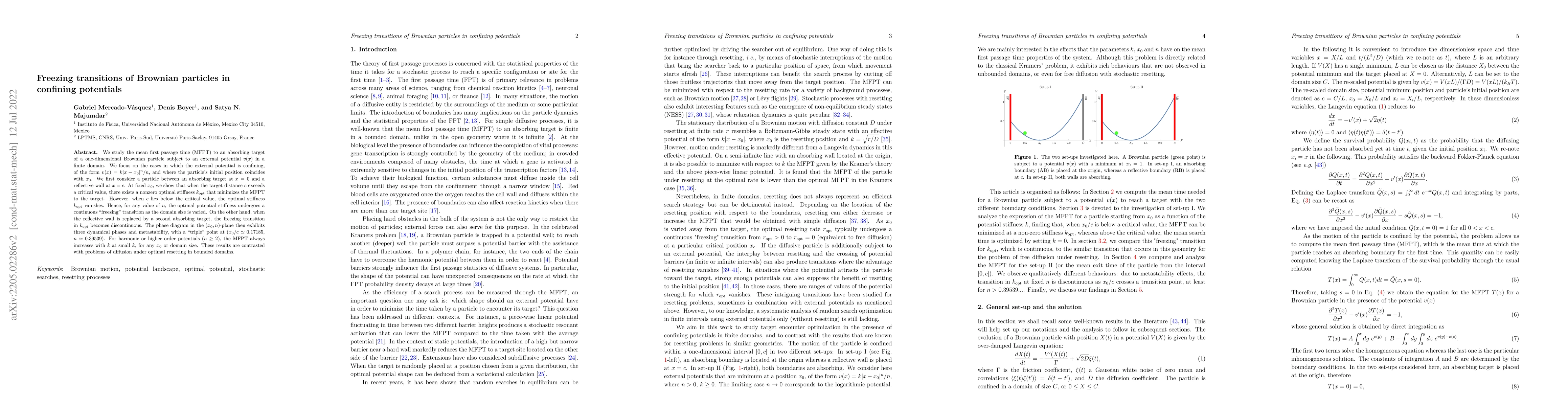 Thumbnail for Freezing transitions of Brownian particles in confining potentials