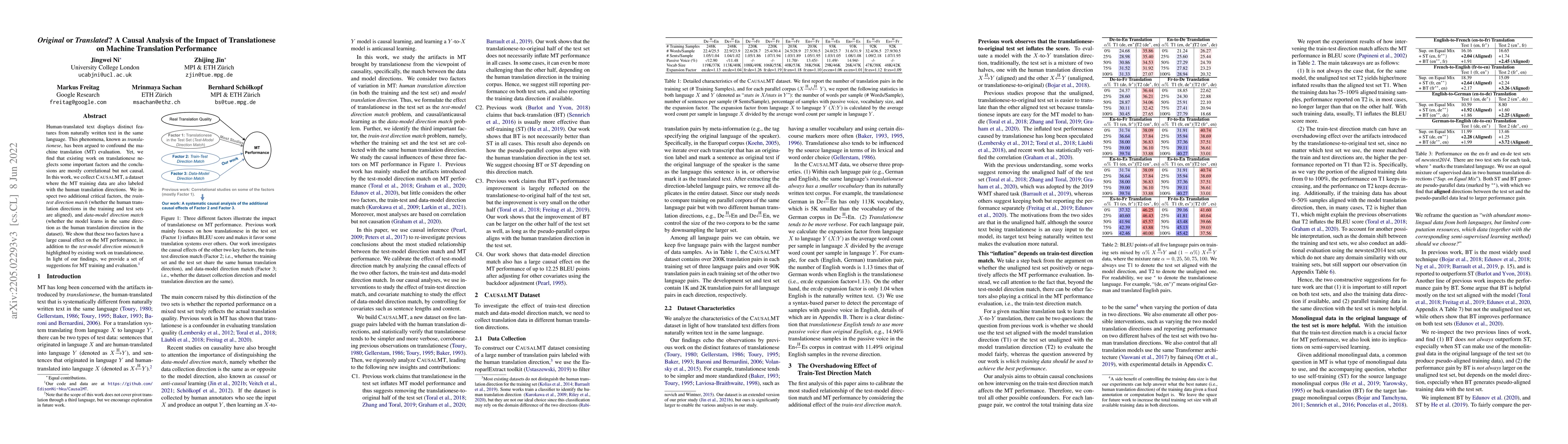 Thumbnail for Original or Translated? A Causal Analysis of the Impact of
  Translationese on Machine Translation Performance