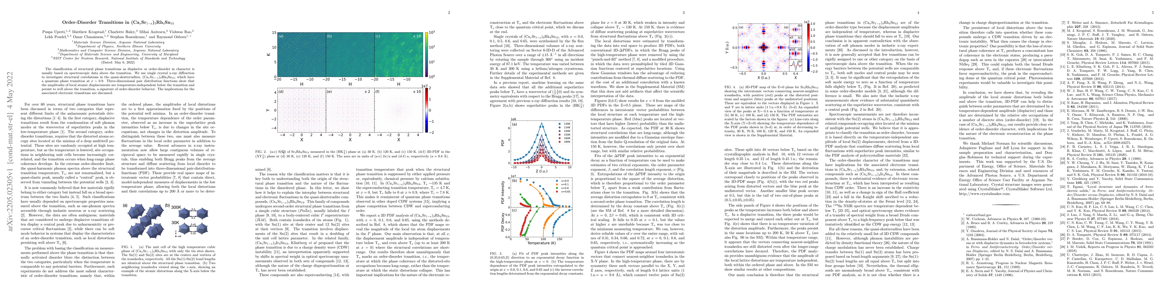 Thumbnail for Order-Disorder Transitions in (Ca$_x$Sr$_{1-x}$)$_3$Rh$_4$Sn$_{13}$