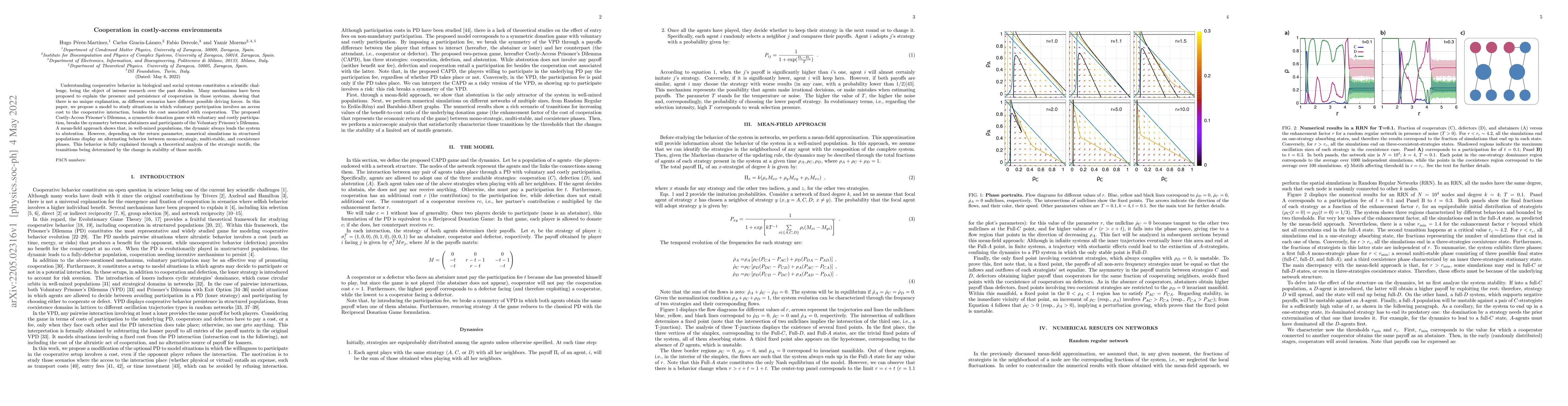 Thumbnail for Cooperation in costly-access environments