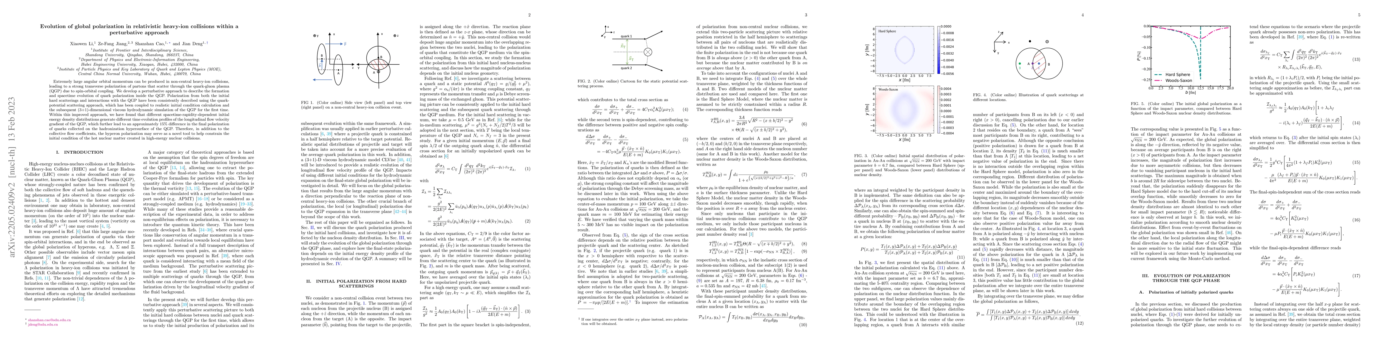 Thumbnail for Evolution of global polarization in relativistic heavy-ion collisions
  within a perturbative approach