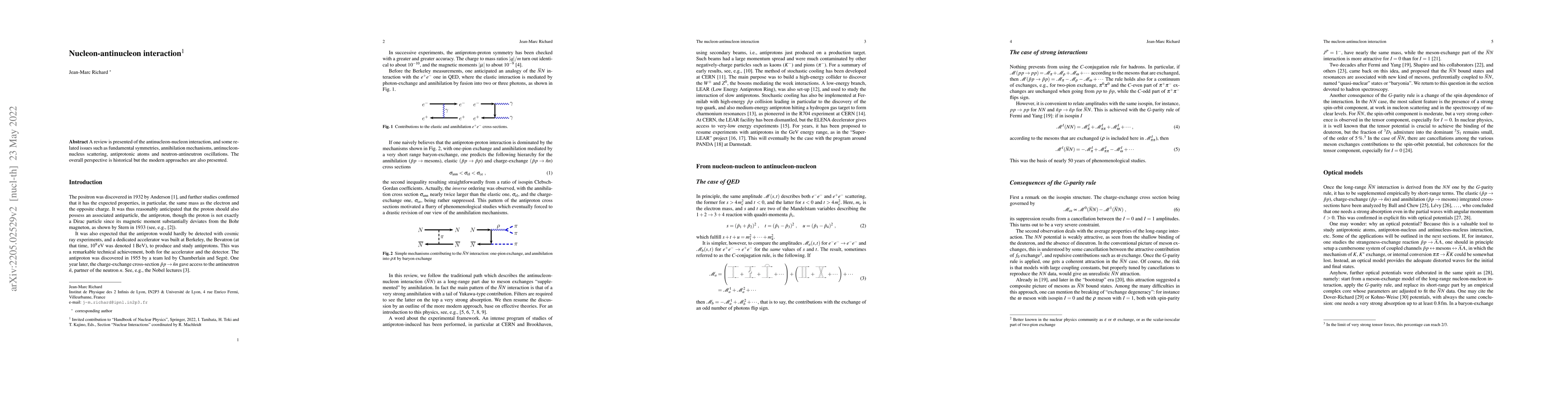 Thumbnail for Nucleon-antinucleon interaction