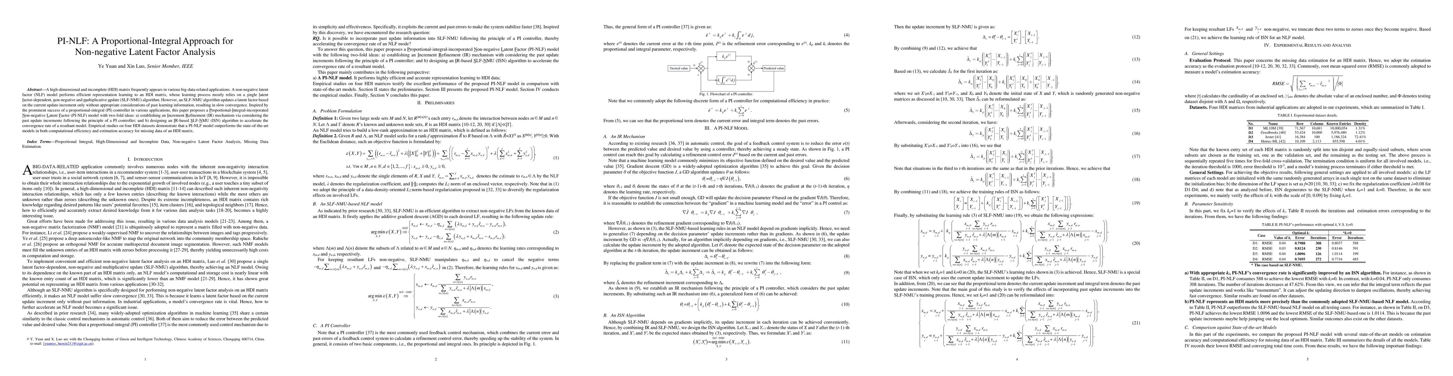 Thumbnail for PI-NLF: A Proportional-Integral Approach for Non-negative Latent Factor
  Analysis