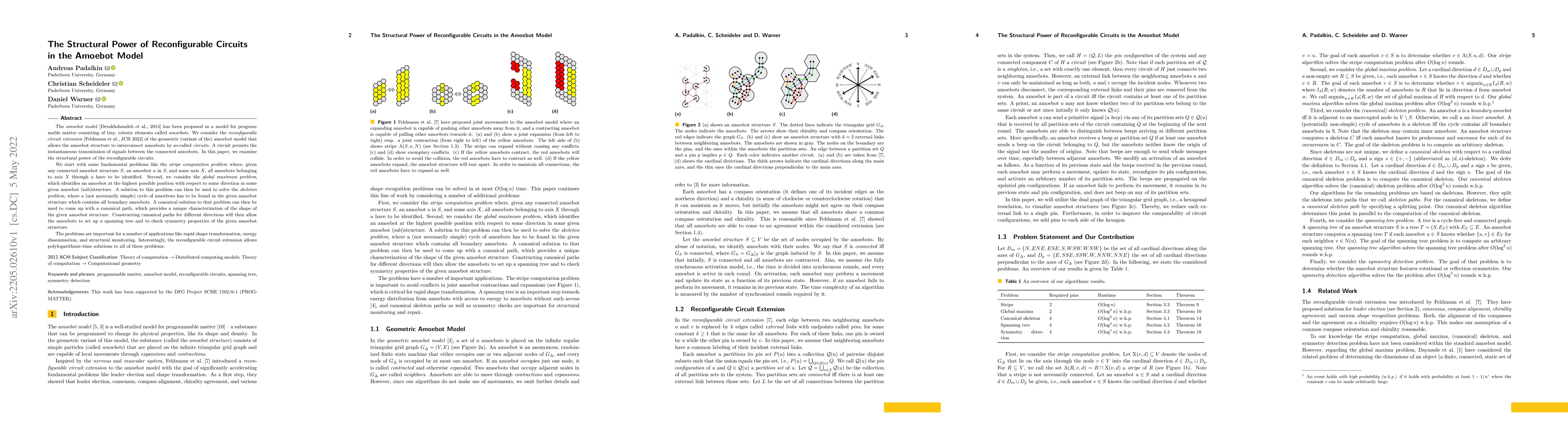 Thumbnail for The Structural Power of Reconfigurable Circuits in the Amoebot Model