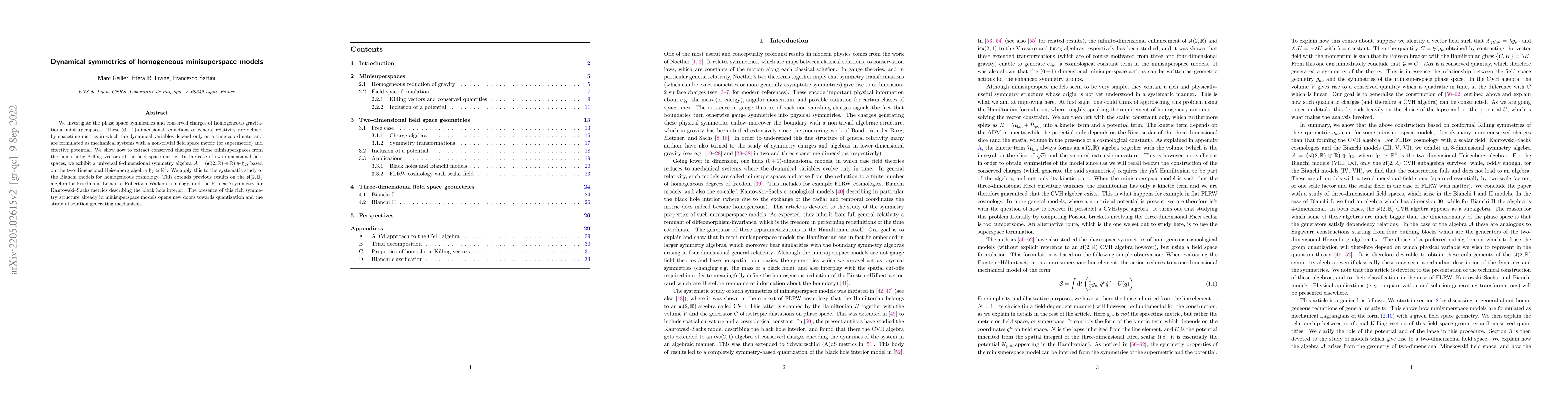 Thumbnail for Dynamical symmetries of homogeneous minisuperspace models