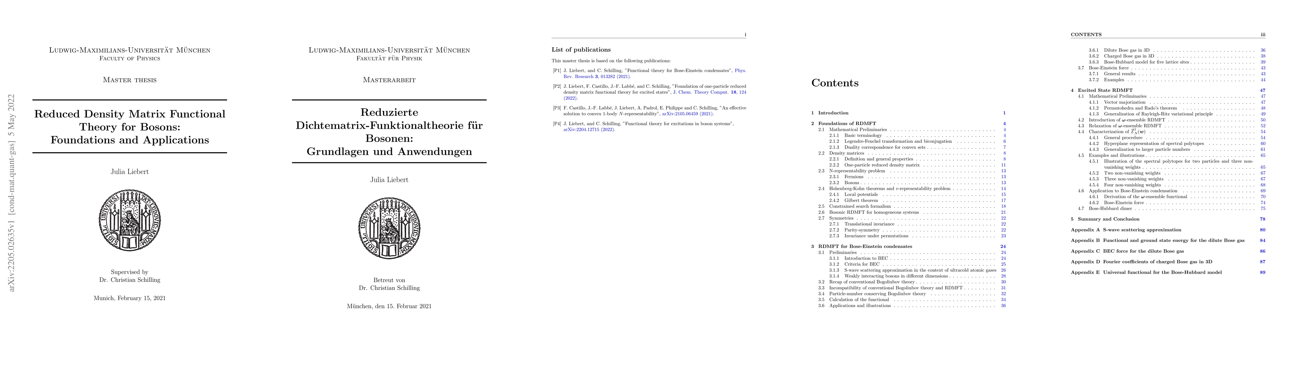 Thumbnail for Reduced Density Matrix Functional Theory for Bosons: Foundations and
  Applications