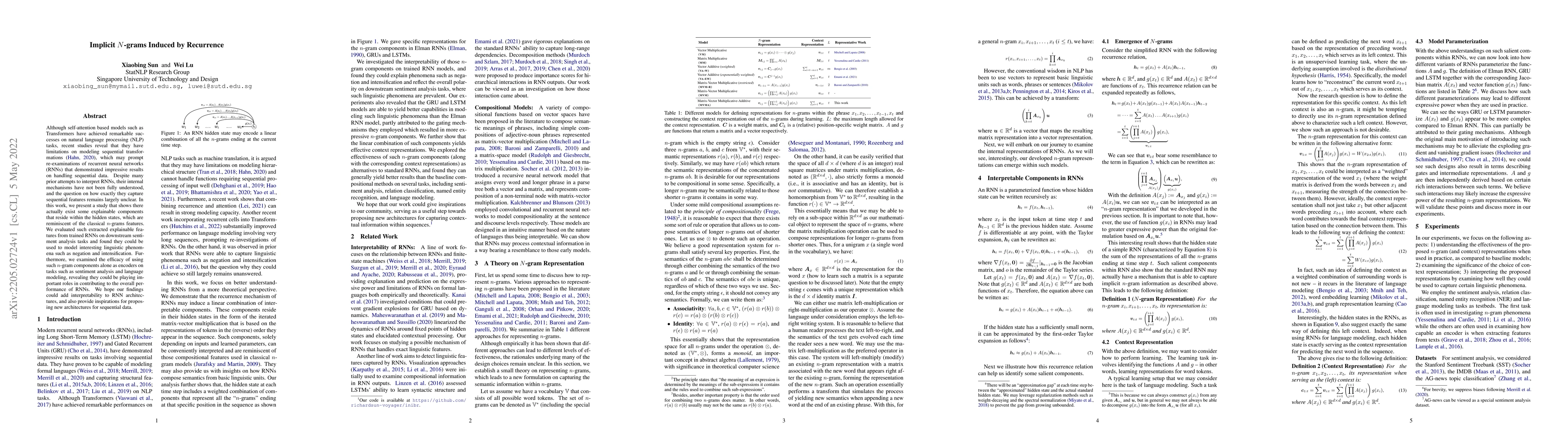 Thumbnail for Implicit N-grams Induced by Recurrence