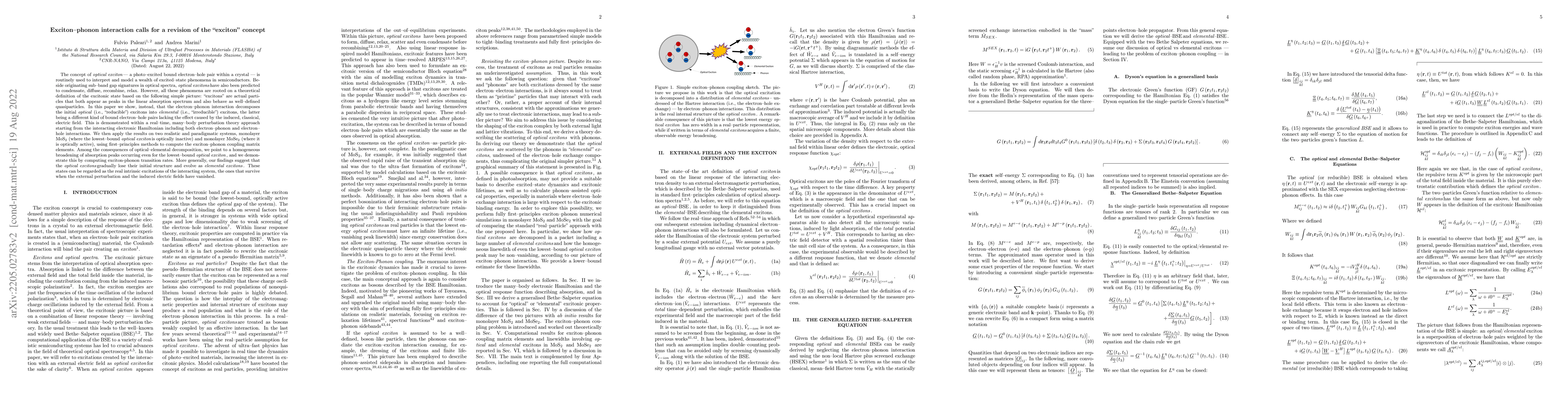 Thumbnail for Exciton-phonon interaction calls for a revision of the "exciton" concept