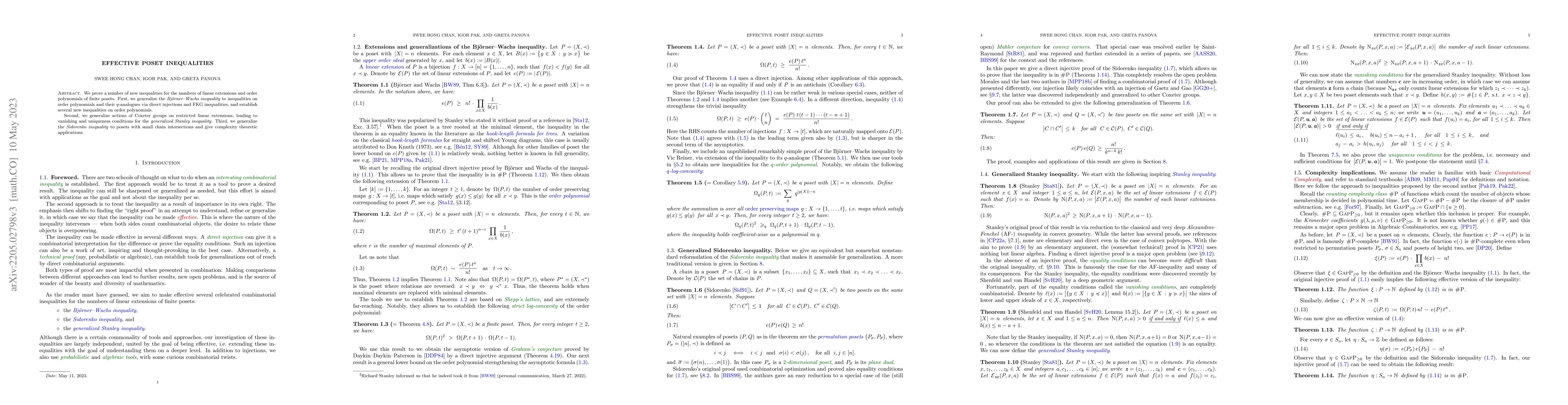 Thumbnail for Effective poset inequalities