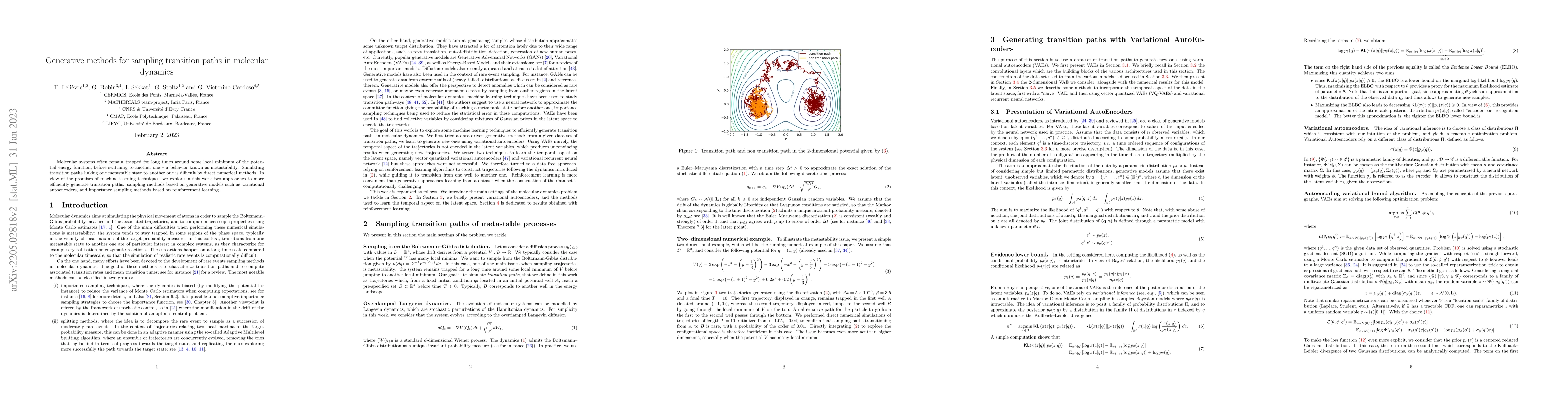 Thumbnail for Generative methods for sampling transition paths in molecular dynamics