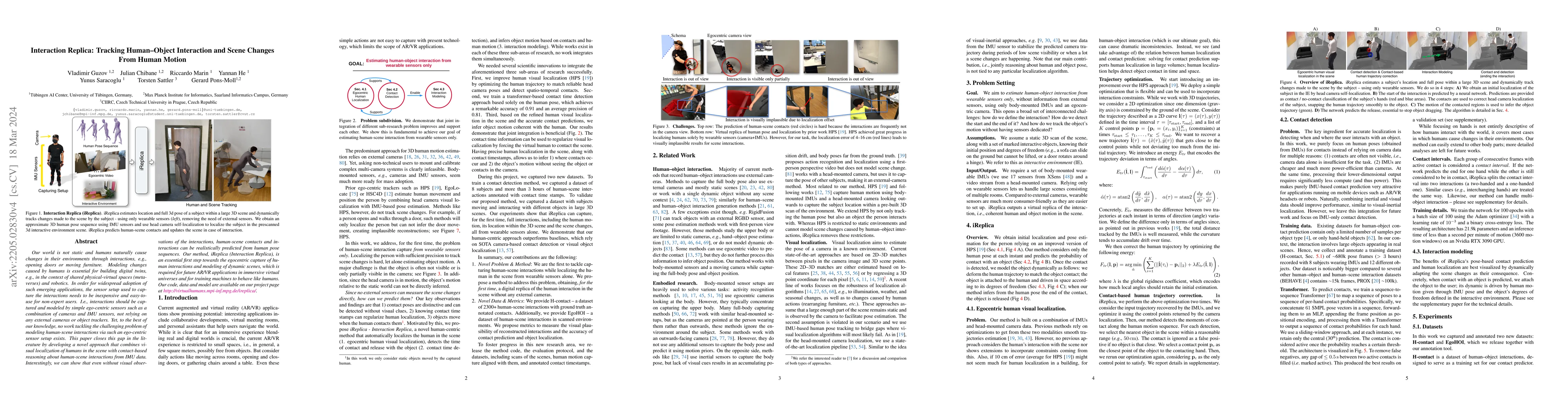 Thumbnail for Interaction Replica: Tracking Human-Object Interaction and Scene Changes
  From Human Motion