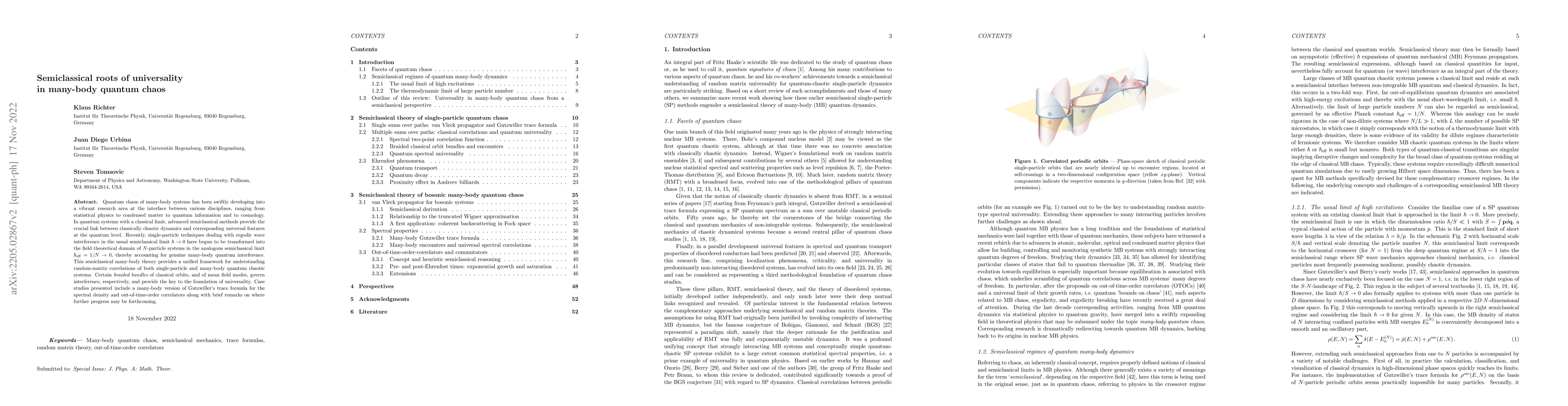 Thumbnail for Semiclassical roots of universality in many-body quantum chaos