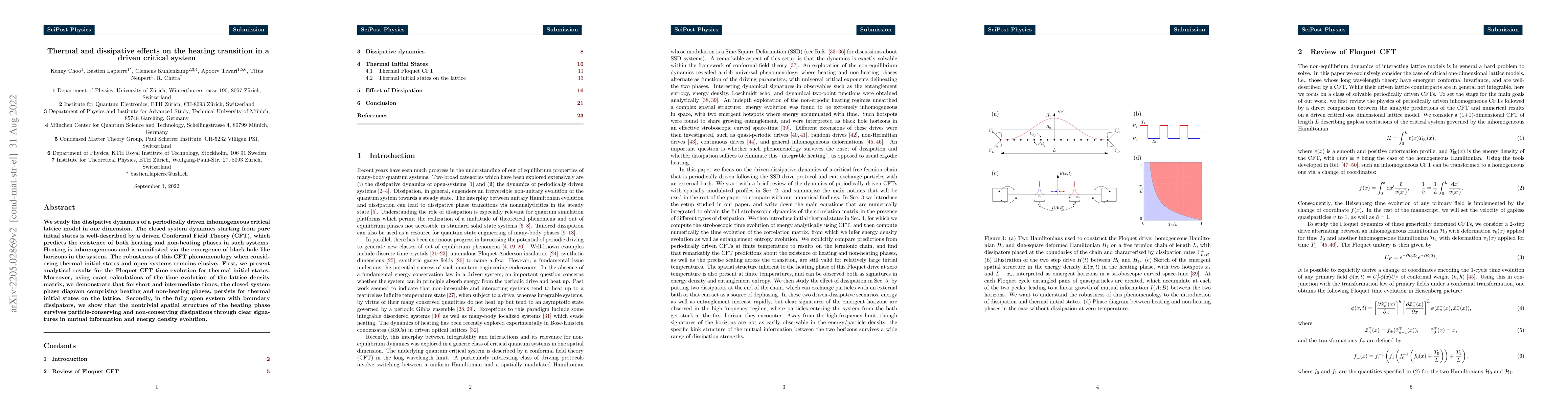 Thumbnail for Thermal and dissipative effects on the heating transition in a driven
  critical system