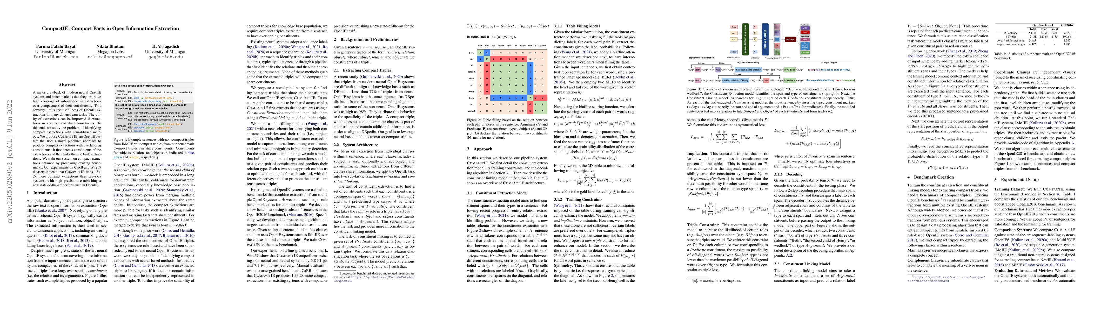 Thumbnail for CompactIE: Compact Facts in Open Information Extraction