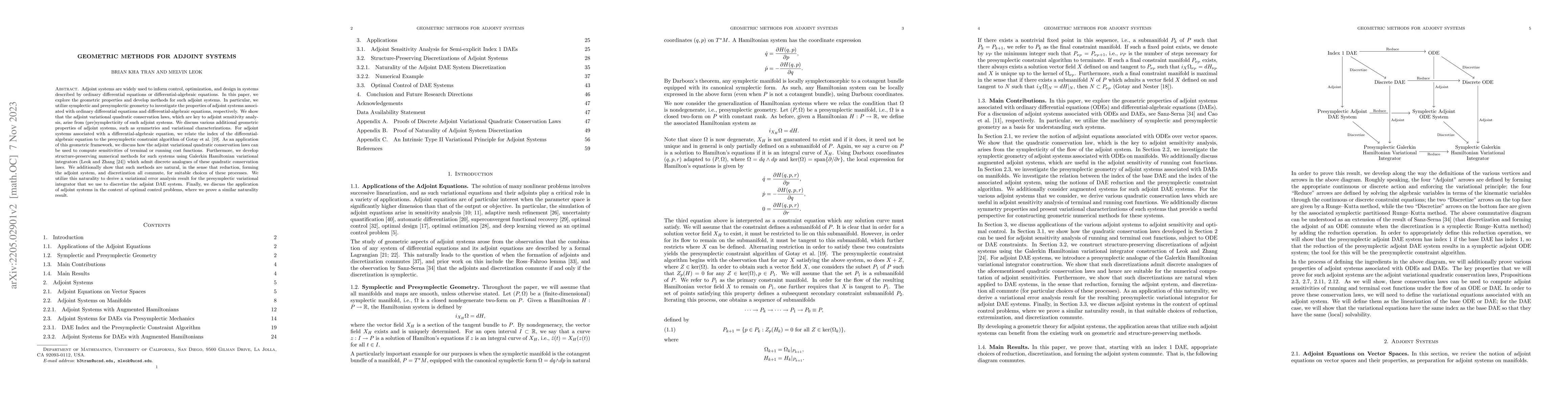 Thumbnail for Geometric Methods for Adjoint Systems