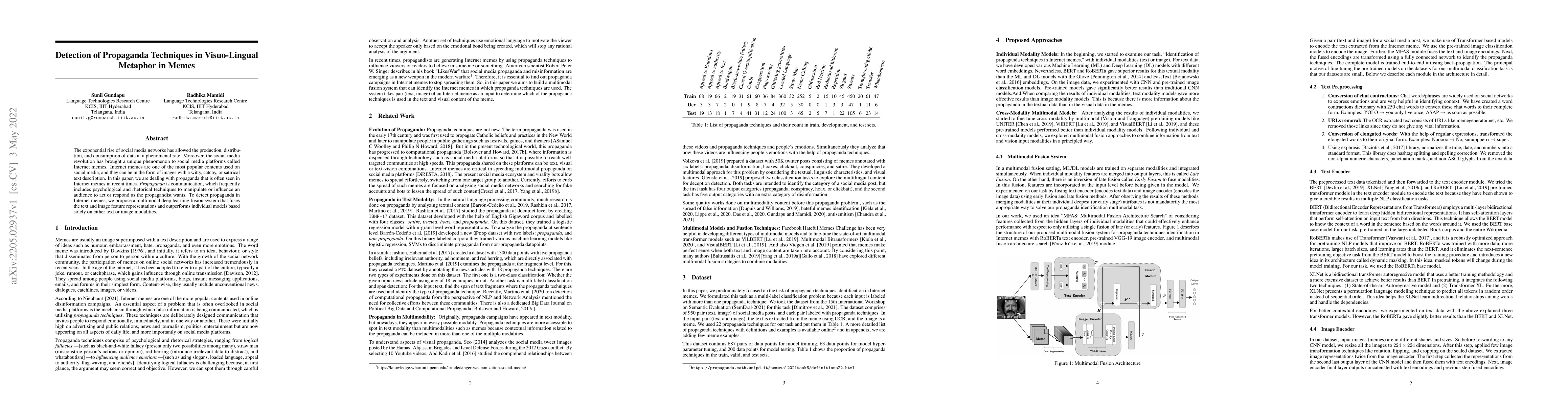 Thumbnail for Detection of Propaganda Techniques in Visuo-Lingual Metaphor in Memes
