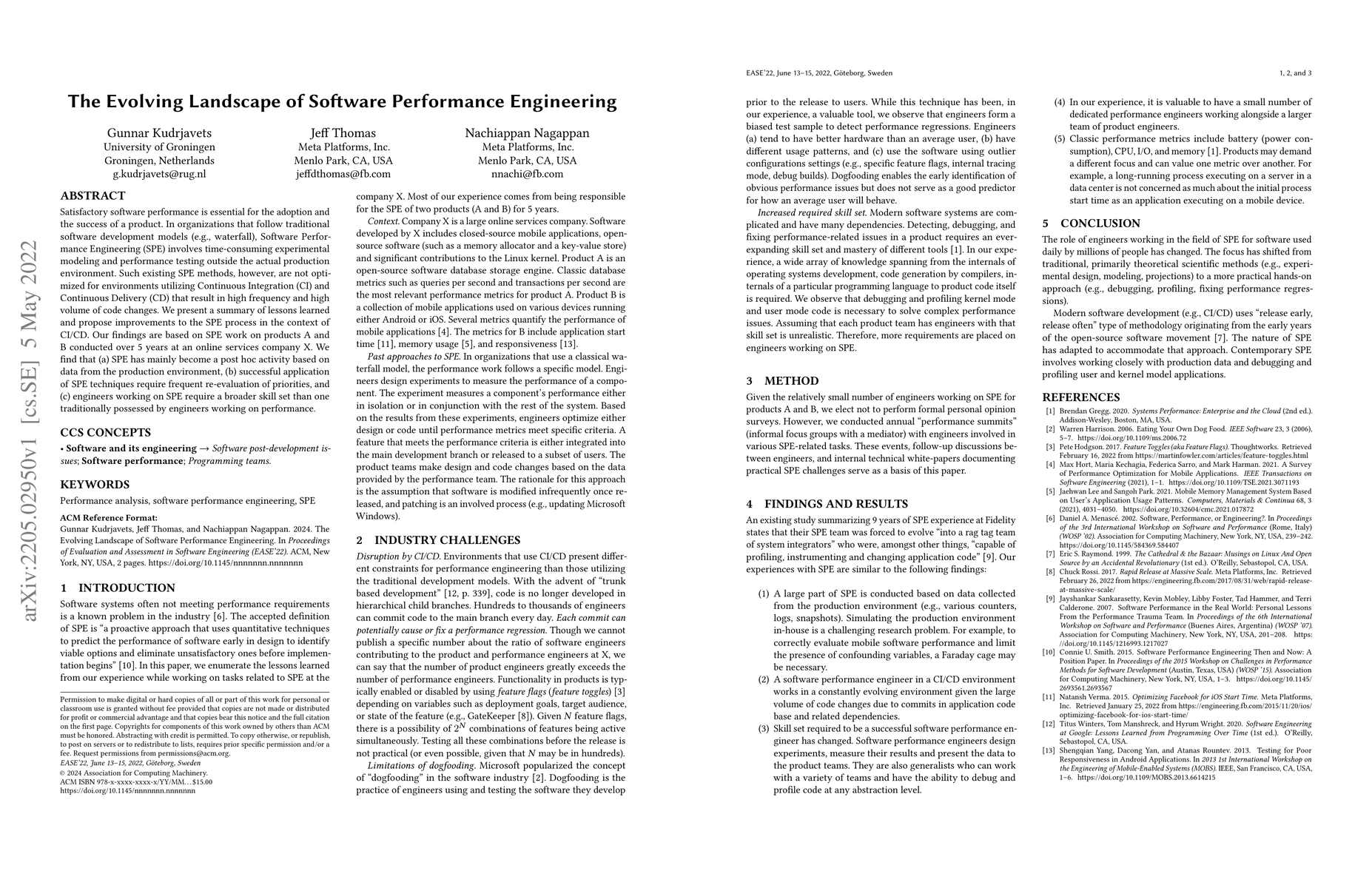 Thumbnail for The Evolving Landscape of Software Performance Engineering