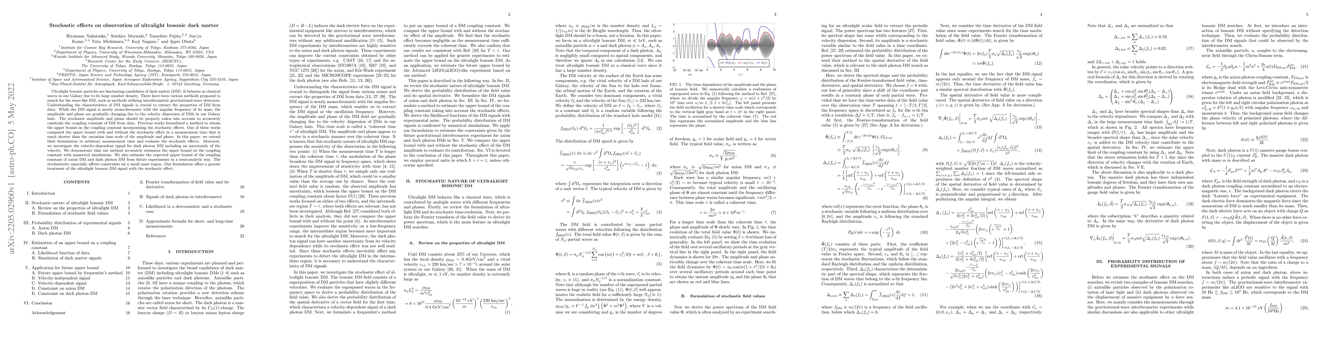 Thumbnail for Stochastic effects on observation of ultralight bosonic dark matter