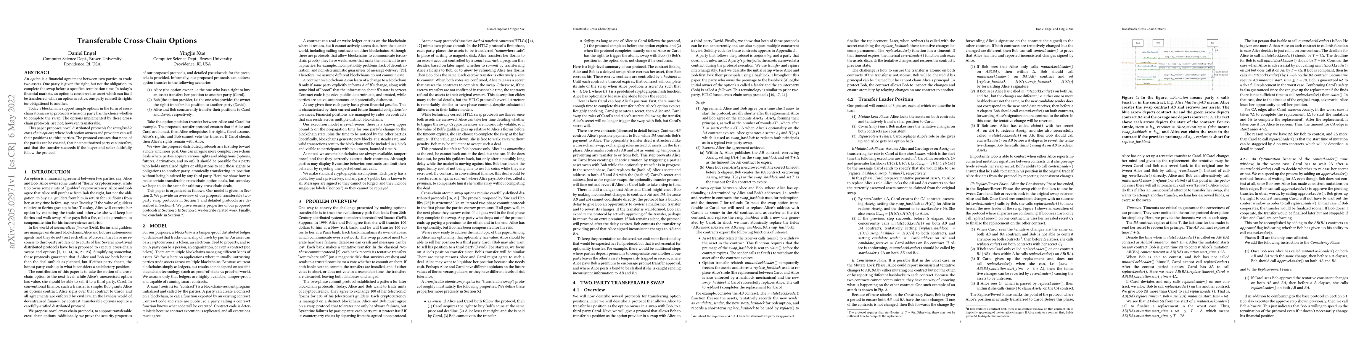 Thumbnail for Transferable Cross-Chain Options